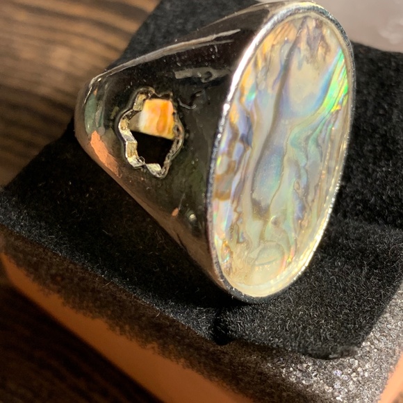 Alchemy63 Handmade Mother of Pearl Ring - Picture 5 of 6